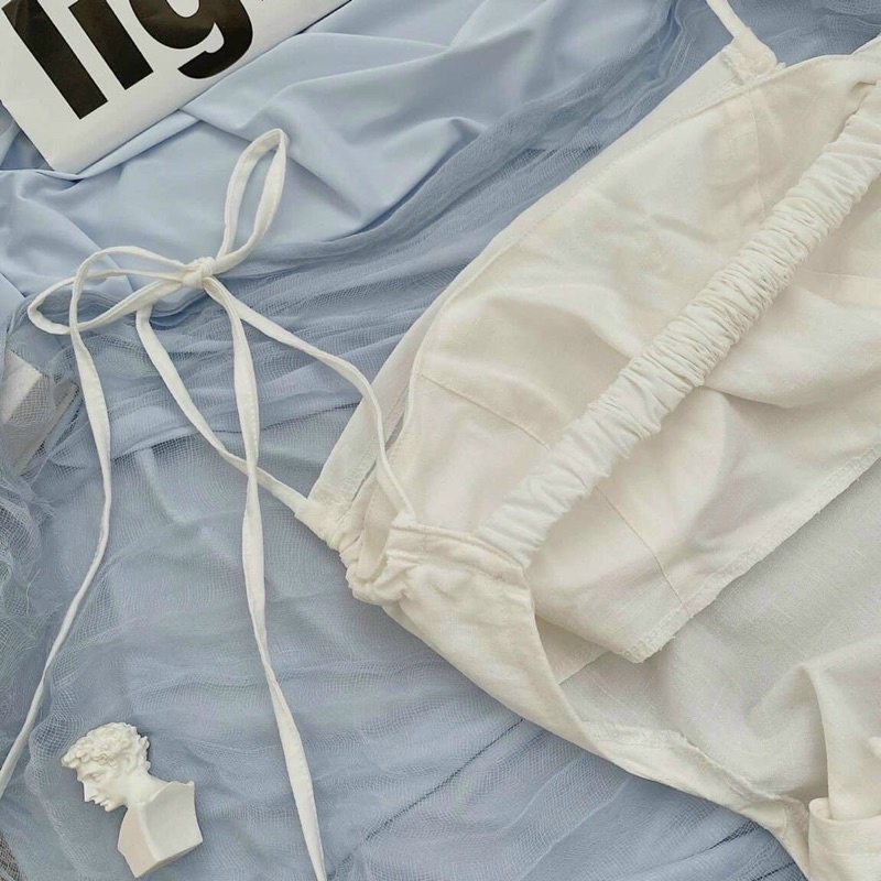 ĐẦM TRẮNG 2S CỘT LƯNG