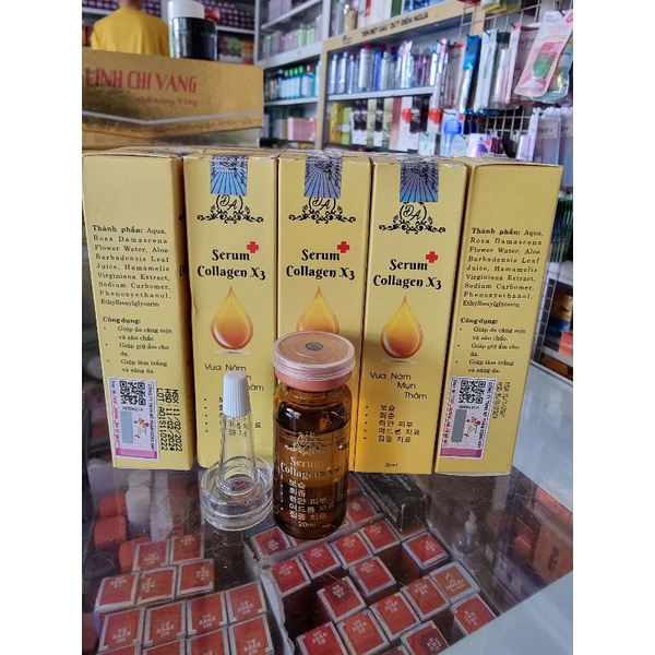 serum collagen x3 mụn nám thâm 20ml ( chuẩn cty )