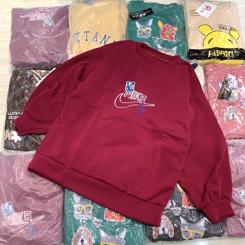 [HÀNG NEW] Áo Nỉ Sweater - Áo khoác oversize nam nữ tay bồng họa tiết nổi bật, cá tính, thiết kế năng động HOT | BigBuy360 - bigbuy360.vn