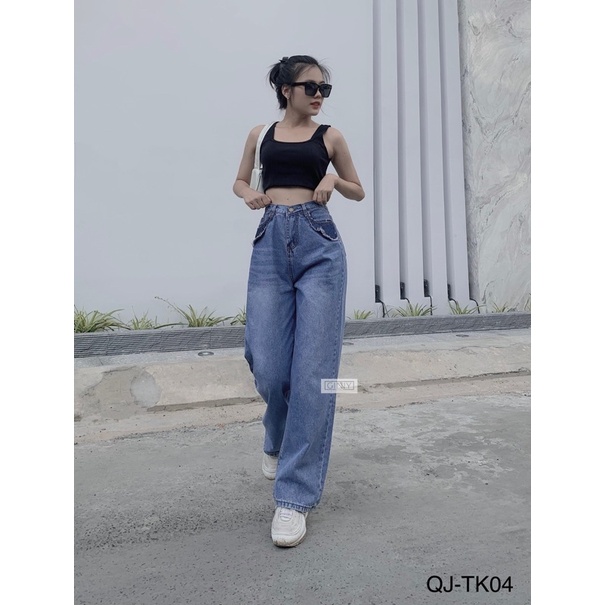 Quần Jean Ống Rộng TK-04 | phiên bản mới nhất cực trendy nhà Gin
