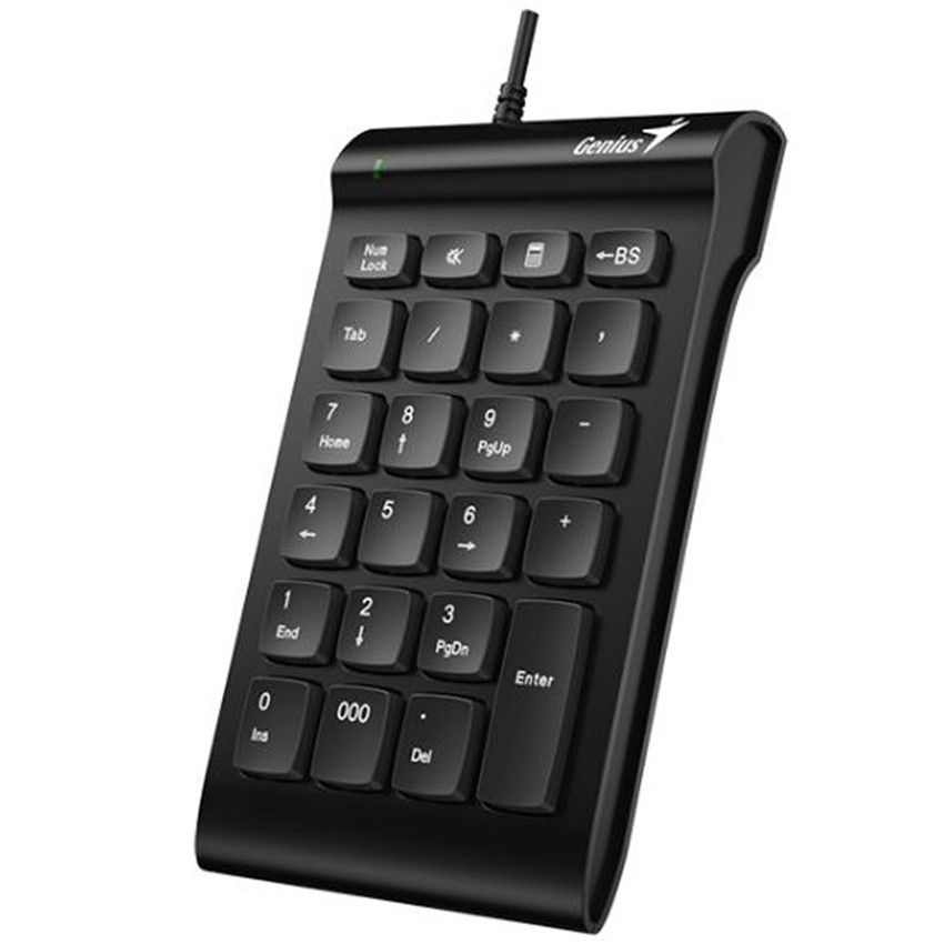 Bàn Phím Số Genius I130 Numpad - Sử dụng cho Desktop PC /Laptop, Kết nối USB - Bảo hành 12 tháng