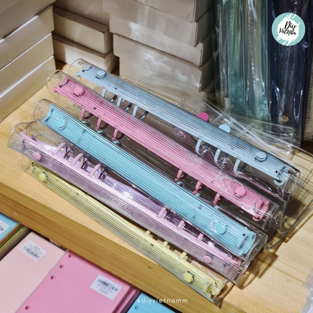 VỎ PLANNER TRONG SUỐT CÒNG MÀU
