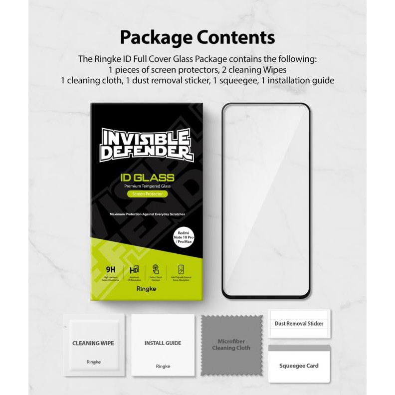 RINGKE Kính Cường Lực Chống Trầy Cho Xiaomi Redmi Note 10 Pro | BigBuy360 - bigbuy360.vn