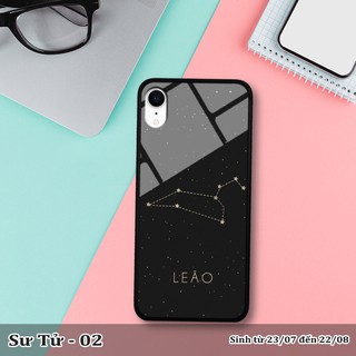 Ốp lưng kính 3D iPhone XR cung hoàng đạo