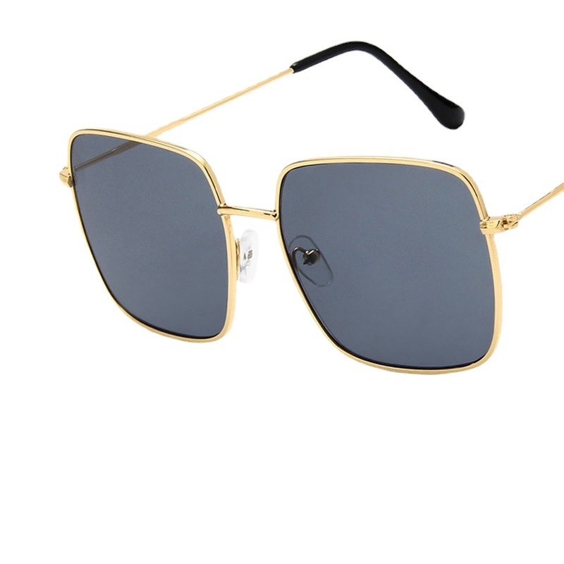 Mắt kính gọng kim loại hình đa giác thời trang Hàn Quốc