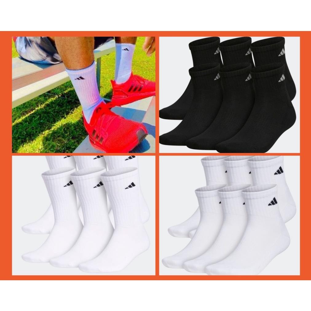 Tất Vớ thể thao A.di.das cổ cao, cổ trung đi giày thể thao hoặc giày tây. Hàng chính hãng xuất Mỹ *