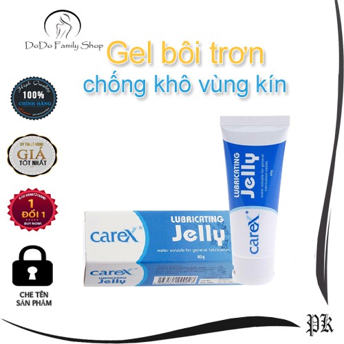 Gel bôi trơn CareX Jelly Classic chống khô vùng kín gốc nước an toàn mịn màng cho cô bé