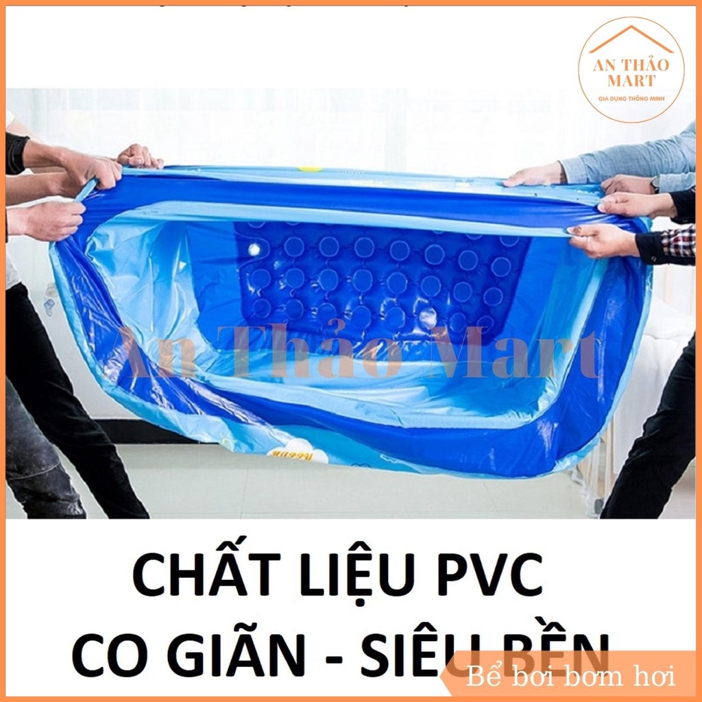 Bể bơi phao cho bé thành cao 3 tầng, hồ bơm hơi tiện lợi giải pháp cho ngày hè oi bức