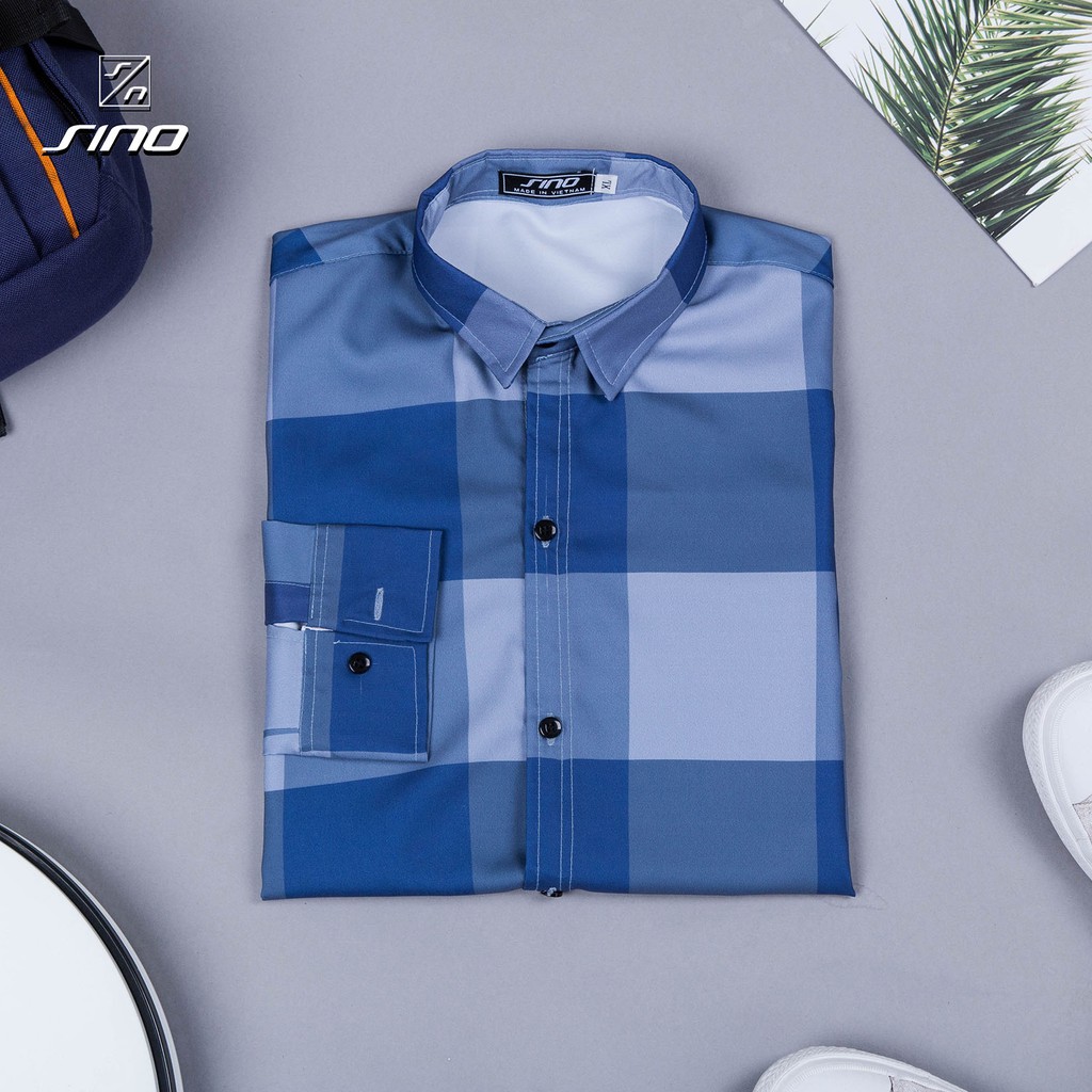 Áo Sơ Mi Nam Kẻ Caro - Vải 3D Đẹp Thoáng Mát AD00001 | BigBuy360 - bigbuy360.vn