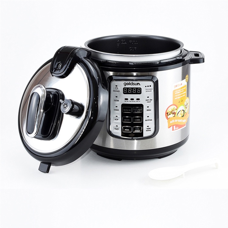 Nồi áp suất đa năng Goldsun CD4701, dung tích 6L, bảo hành chính hãng 12 tháng