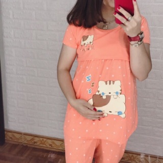 Combo 5 bộ bầu quần lửng cho mẹ