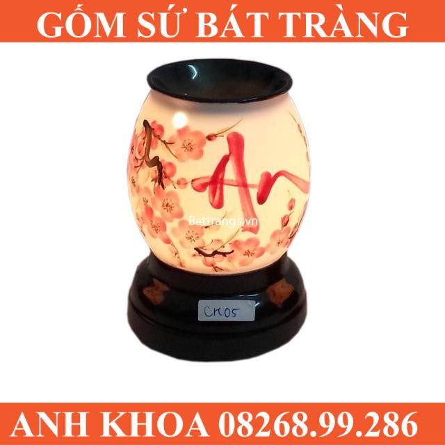 Đèn tinh dầu cỡ to - Gốm sứ Bát Tràng Anh Khoa