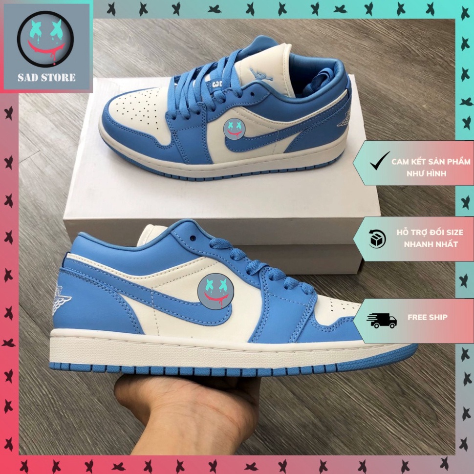 Giày Jordan Cổ Thấp Xanh Da Trời, Giày Jordan Cổ Thấp Xanh Dương Hàng Cao Cấp Full Box + Bill | BigBuy360 - bigbuy360.vn