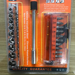 Bộ mũi vít và đầu tuýp Asaki AK-6357