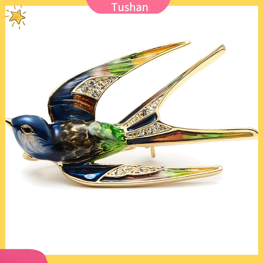 Ghim Cài Áo Hình Chú Chim Đậu Trên Cành Cây Thời Trang Cho Nữ