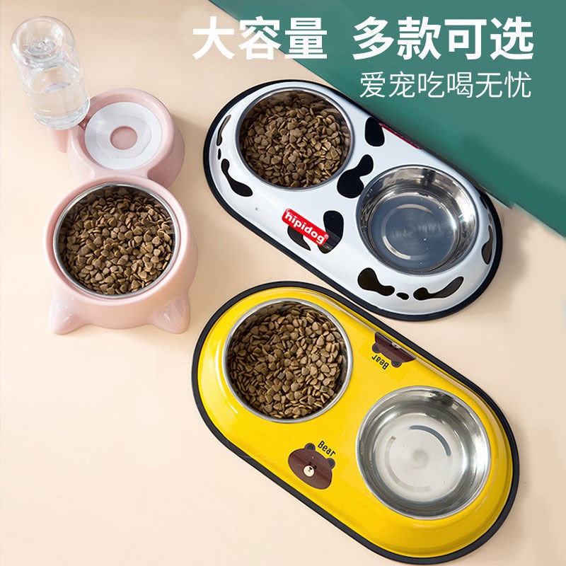 bát cho mèo Bát ăn cho chóBát cho chó, đôi, mèo, đựng thức ăn, ăn cơm chống lật úp, chó đồ dùng thú cưng lớn