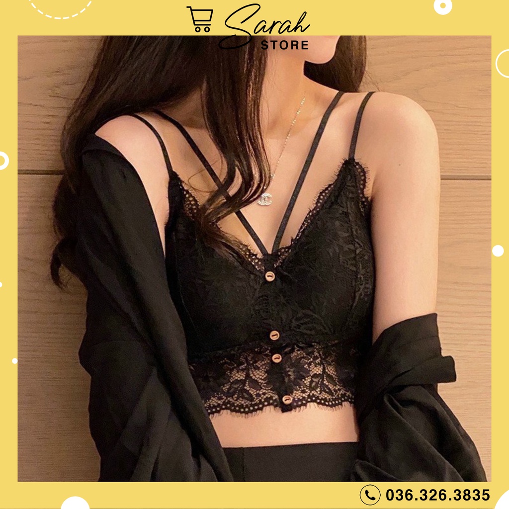 Áo Bra Ren Hoa 4 Khuy Cao Cấp Siêu Sexy 0882 Áo Ren Sexy Có Mút Đệm | BigBuy360 - bigbuy360.vn
