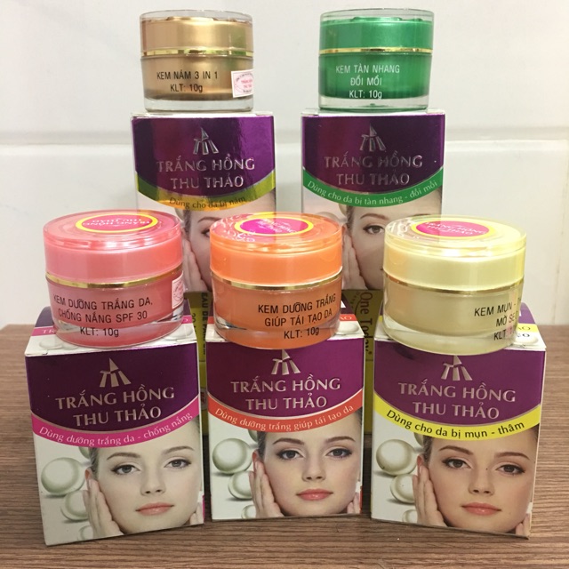 Kem trắng hồng thu thảo loại 10g giá 89k