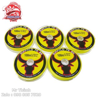 Dây Pe 8x Buffalo chuyên dùng làm trục câu lure lóc chẽm tráp hanh mú nhồng