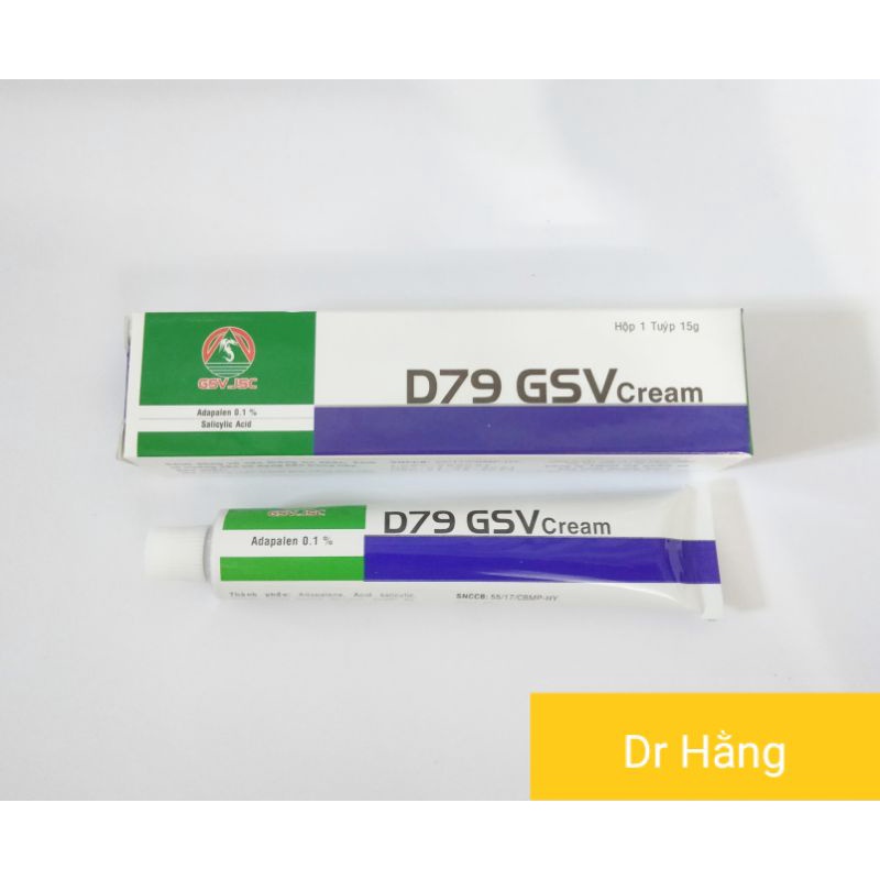 [CHÍNH HÃNG] D79 GSV Cream Giảm Mụn Trứng Cá,Mụn Lưng Ngực,Dày Sừng Nang Lông | BigBuy360 - bigbuy360.vn