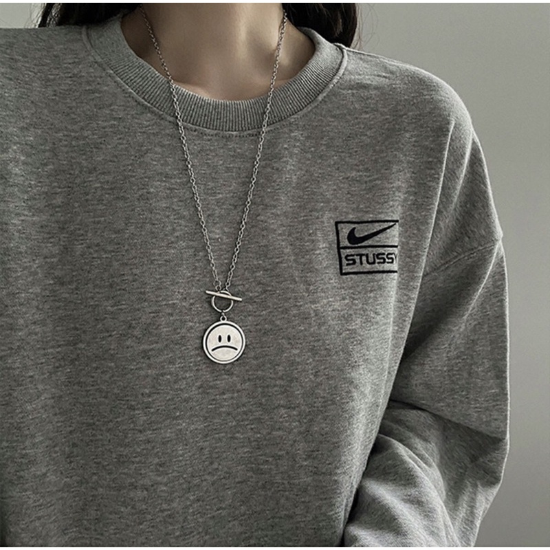 Vòng cổ mặt cười xoay phong cách hiphop cho cặp đôi (VC22).