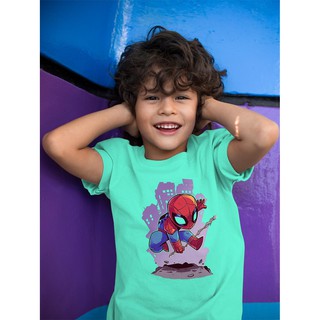 Áo Thun Bé Trai - Marvel ChiBi - Spider Man Cao Cấp