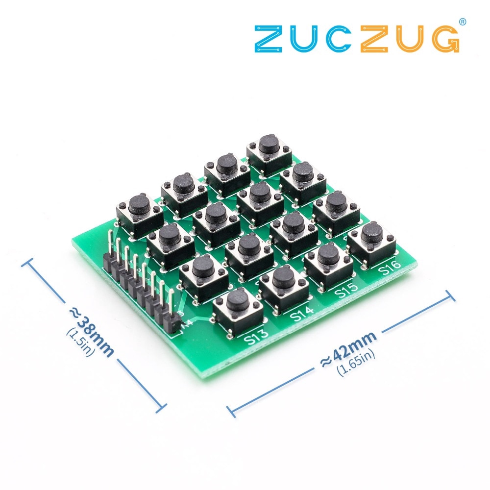 8pin 4x4 4*4 Matrix 16 Keys Button Keypad Keyboard Breadboard Module Mcu for arduino Diy Kit | BigBuy360 - bigbuy360.vn