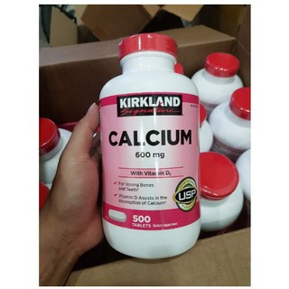 Canxi Kirkland _ Calcium 600mg + D3 - 500 viên- Xuất xứ Mỹ
