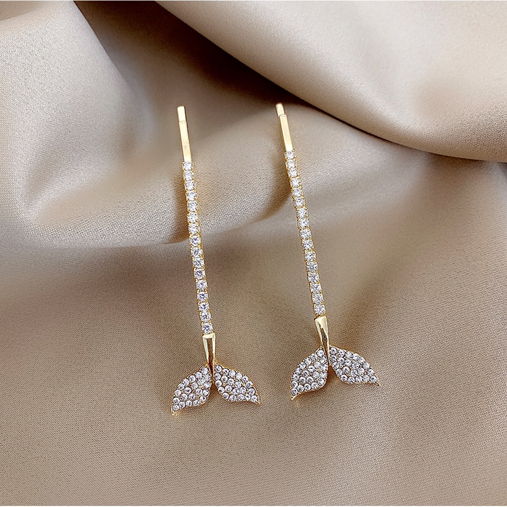 Kẹp tóc kim loại hình đuôi cá heo phong cách Hàn Quốc thời trang mới dễ thương