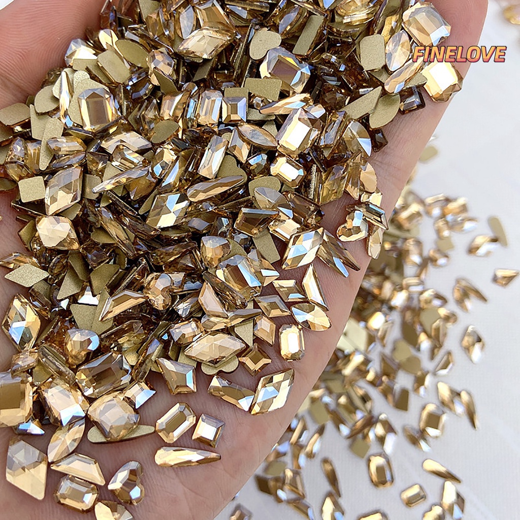 Túi 50 Hạt Cườm 3D Lấp Lánh Đính Móng Nghệ Thuật