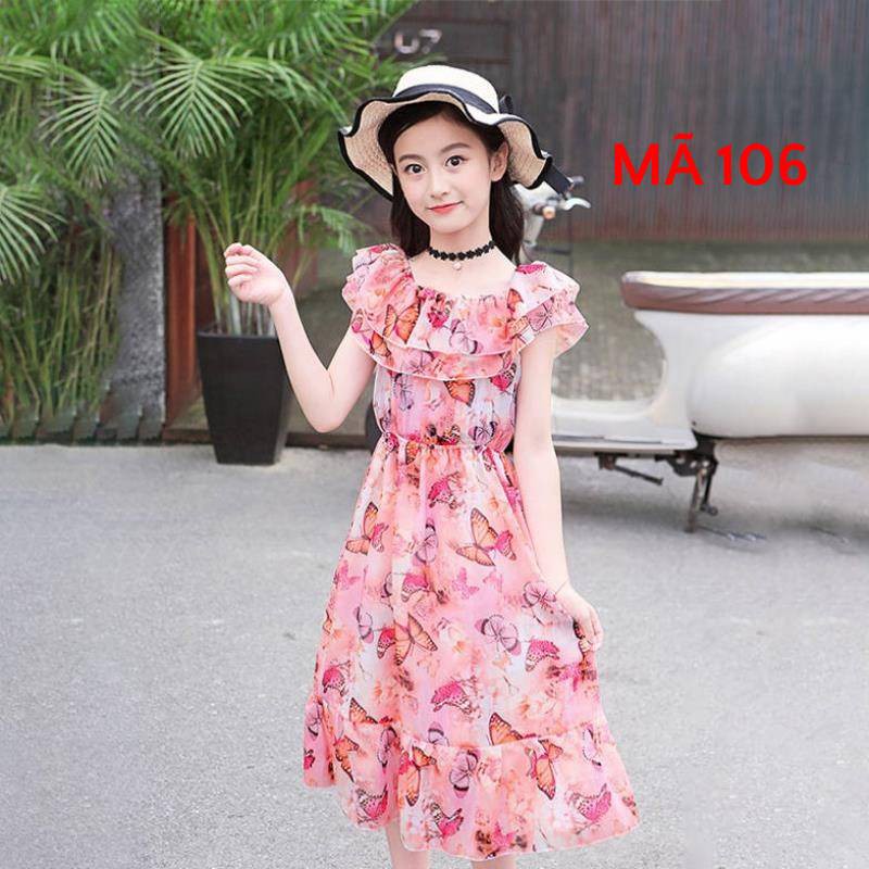 Đầm bé gái họa tiết Bướm MÃ 106