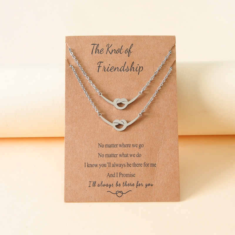 Set 2 Vòng cổ Hình Trái Tim Khắc Chữ Best Friend