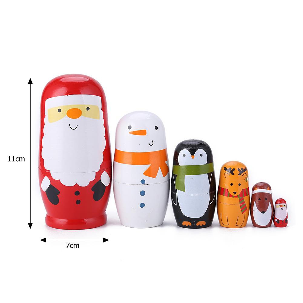 6 Búp Bê Nga Matryoshka Bằng Gỗ