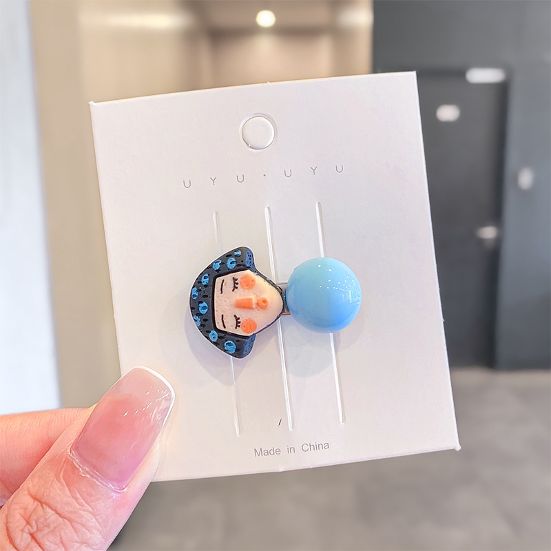 Kẹp tóc nữ hình búp bê hoạt hình nhiều màu sắc dễ thương xinh xắn