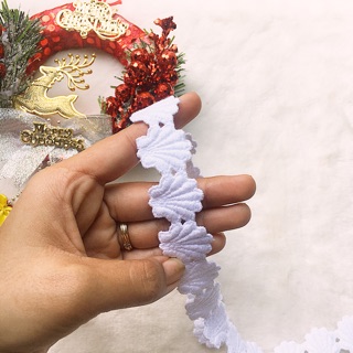 Dây ren trang trí hình vỏ sò (10m) - Phụ liệu may mặc