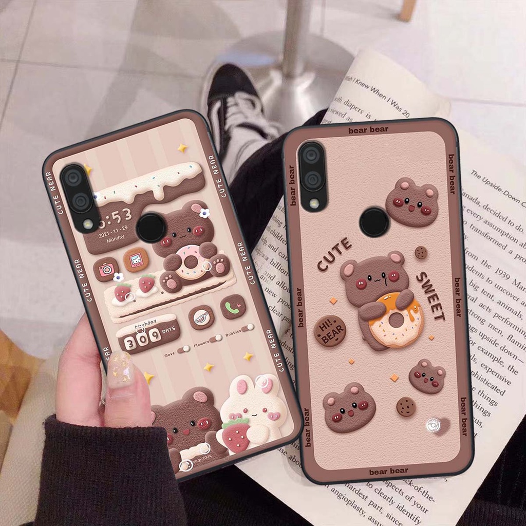 Ốp xiaomi redmi 7 - redmi note7 - redimi note 7 pro in hình gấu dễ thương và cute
