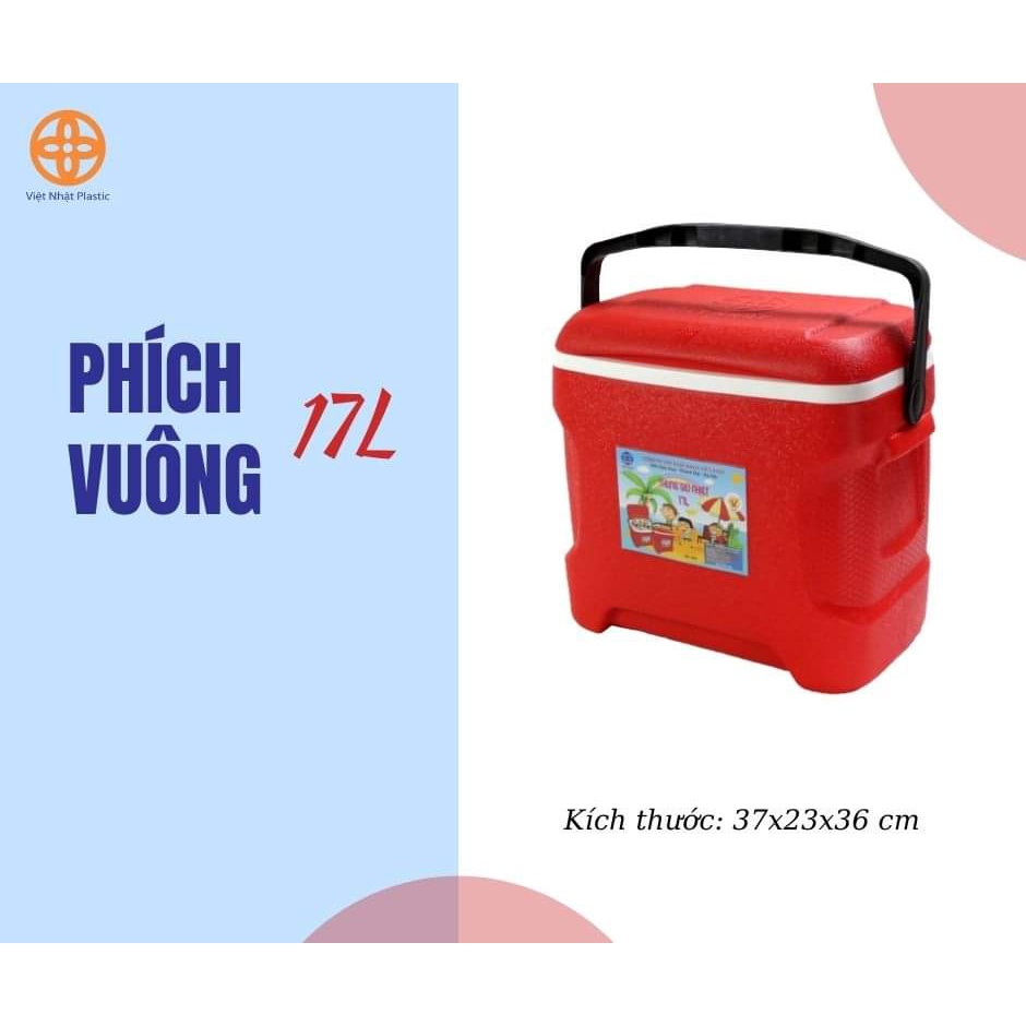 Thùng đựng đá. Phích đá giữ nhiệt nhựa Việt Nhật cao cấp. Dung tích từ 7 - 26 Lít.