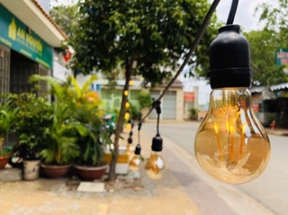 Đèn dây ngoài trời 5M 10 đui( chưa bao gồm bóng)
