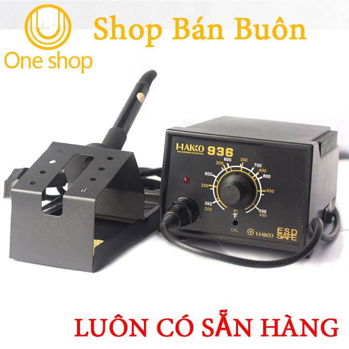 Trạm Hàn Hakko 936 220V-60W 480độC Tặng 01 Mũi Hàn Dao 900M T-K (BH 06 Tháng)