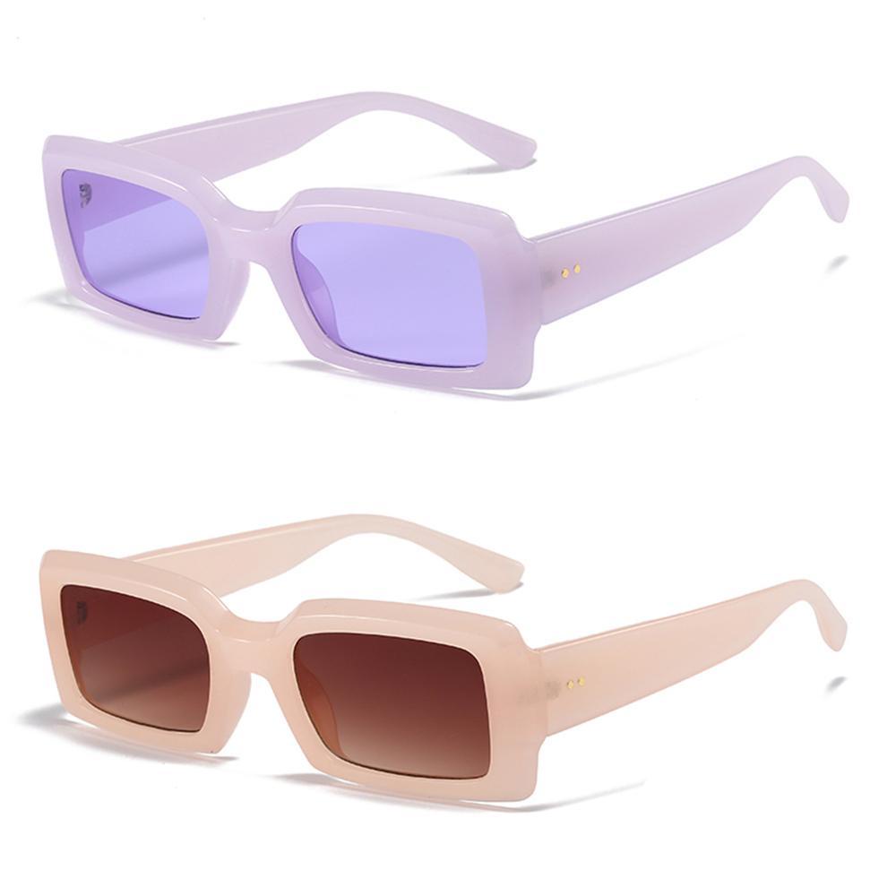 Kính Mát Hình Chữ Nhật Nhỏ Màu Sắc Hợp Thời Trang Cho Nam