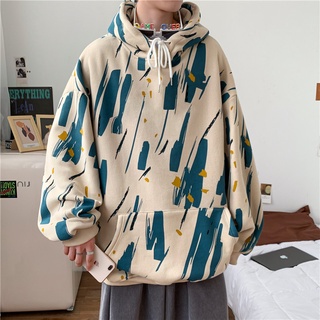  Áo hoodie nam form rộng phong cách unisex Áo hoddie nam oversize vảy sơn màu loang thời trnag du lịch đi học hàn quốc 