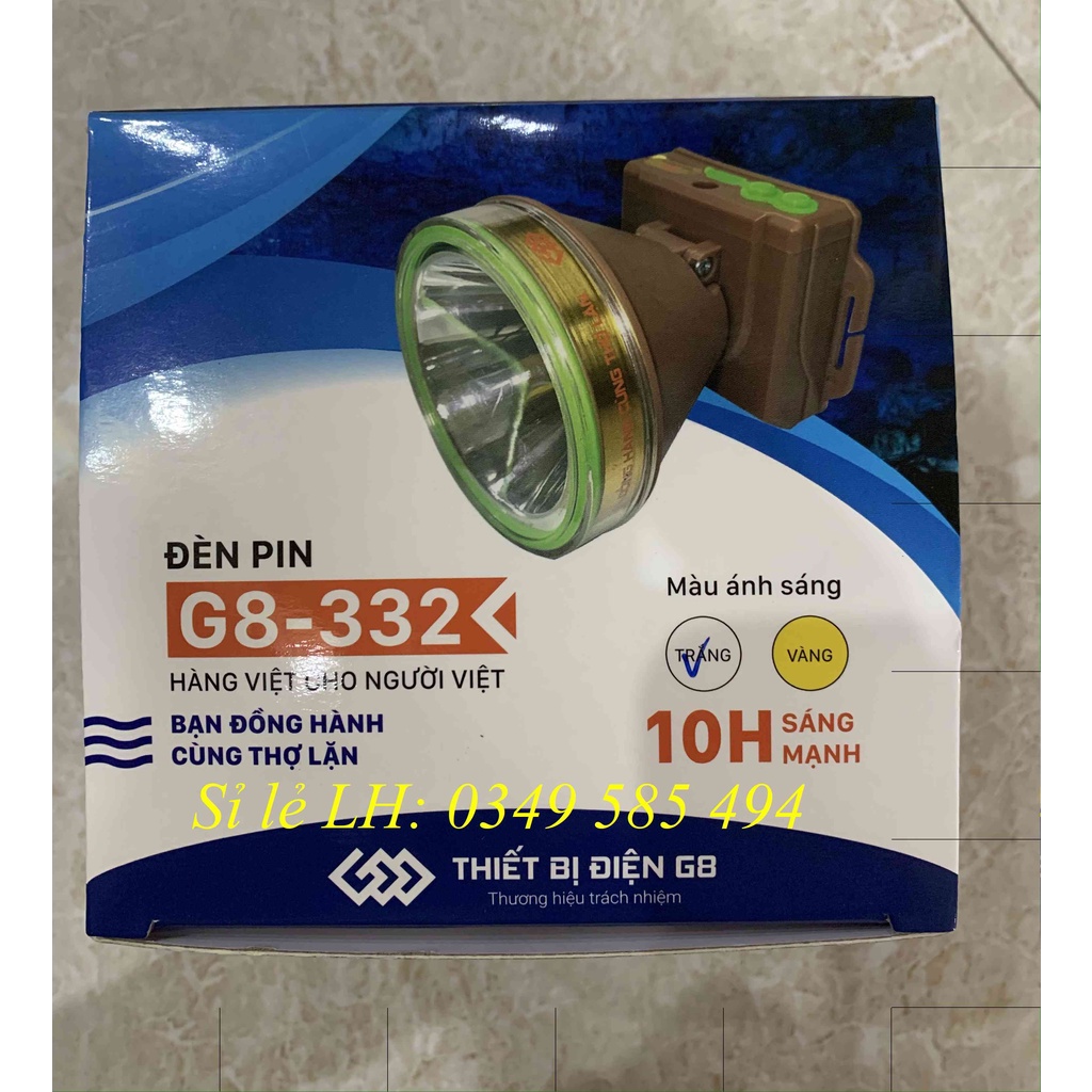 Đèn pin đội đầu cao cấp G8-332  -