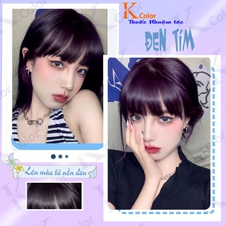 Thuốc nhuộm tóc Đen Tím sử dụng tại nhà nhiều thảo dược giá rẻ Kcolor