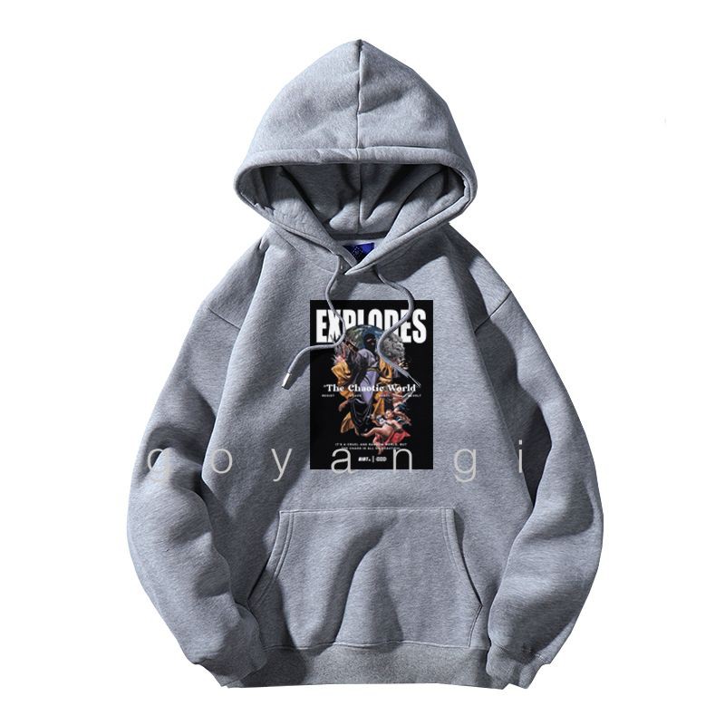 Áo hoodie Chaotic World oversize Unisex phong cách Hàn Quốc