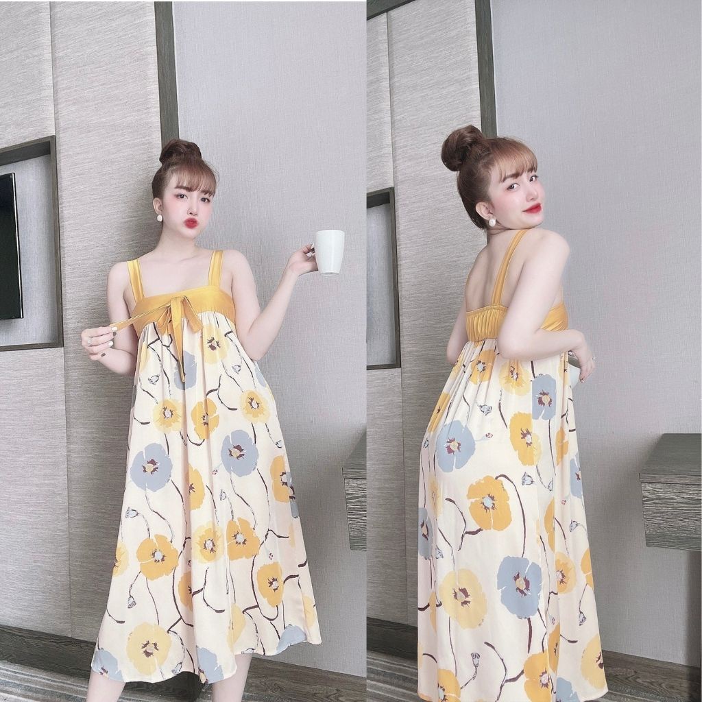 Váy ngủ sexy BIGSIZE❣️FREE SHIP❣️ Đầm ngủ sexy lụa LATIN Chất Siêu Mát Dáng Siêu Xinh &lt;70kg