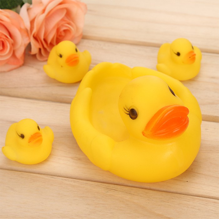 Set 4 Vịt Nhựa Đồ Chơi Thả Bồn Tắm Cho Bé Deam Bath