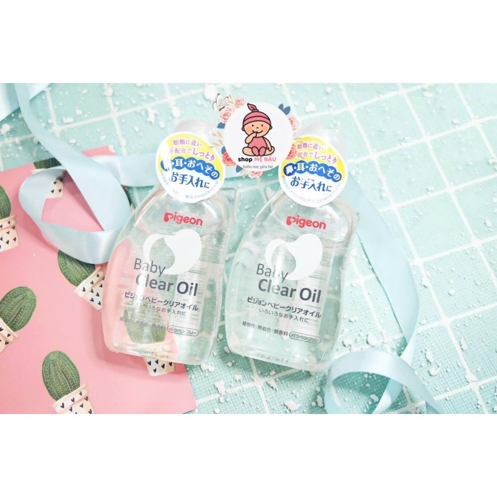 Dầu dưỡng da Pigeon Baby Clear Oil massage body em bé 80ml