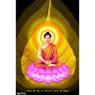 TRANH DÁN TƯỜNG 3D PHẬT GIÁO - TRANH DÁN BÀN THỜ PHẬT - PHẬT THÍCH CA