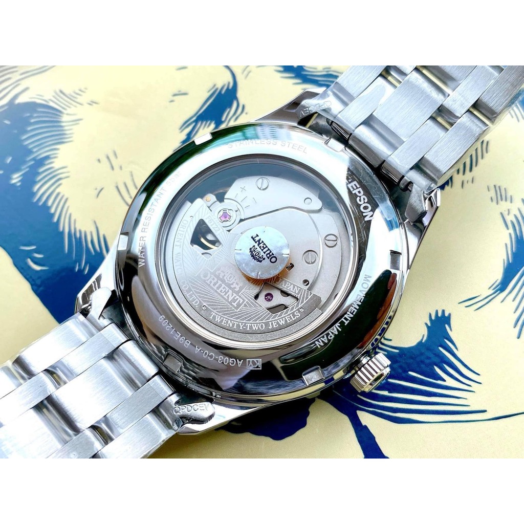 Đồng hồ Nam Orient Golden Eye II FAG03001W0/FAG03001D0 Hở tim-Máy cơ tự động Automatic-Dây kim loại cao cấp-Size 39mm