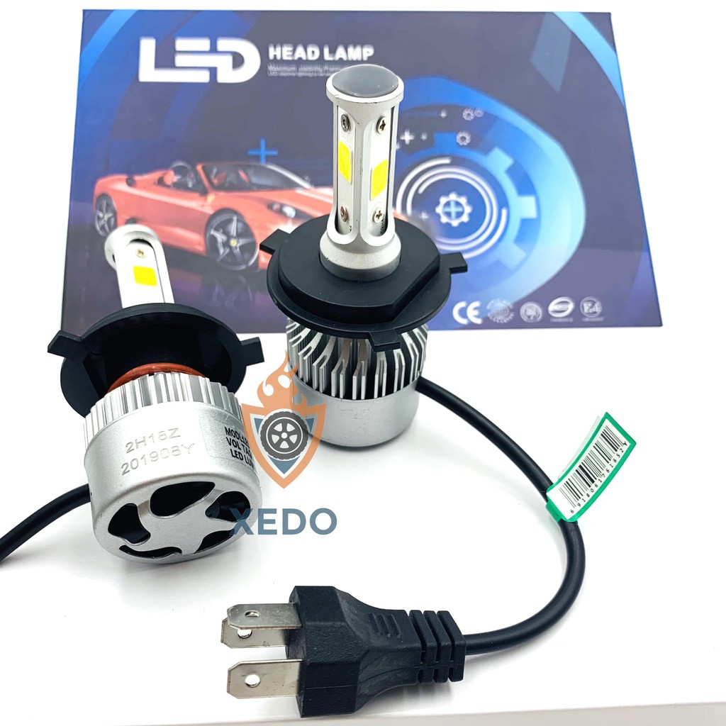 ĐÈN PHA LED C6 3 TIM LED H4 - LEDC63Tim01